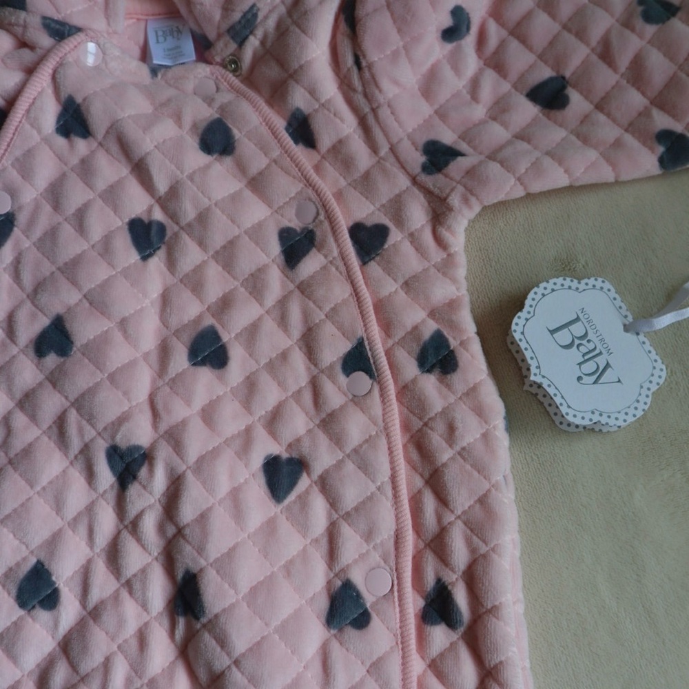 Pink Nordstrom’s Heart Infant Warm Suit – Soft & Snuggly
